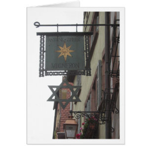 Sign in Ribeauville, Alsace in France