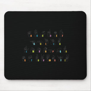 Sign Language Alphabet Design Deafness Awareness A Mouse Pad