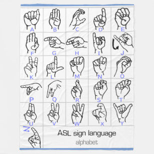 Make Your Own Asl Blanket - Bundle Up In Yours Today! | Zazzle CA