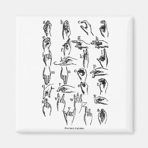 Sign Language Alphabet Magnet