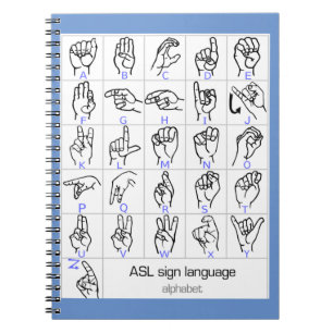 SIGN LANGUAGE ALPHABET notebook