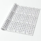 SIGN LANGUAGE ALPHABET wrapping paper