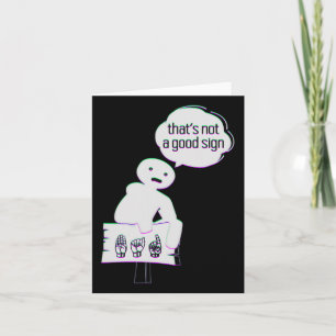 Sign Language Asl American Hand Talking Awareness Card
