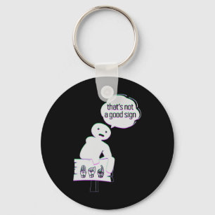 Sign Language ASL American Hand Talking Awareness Keychain