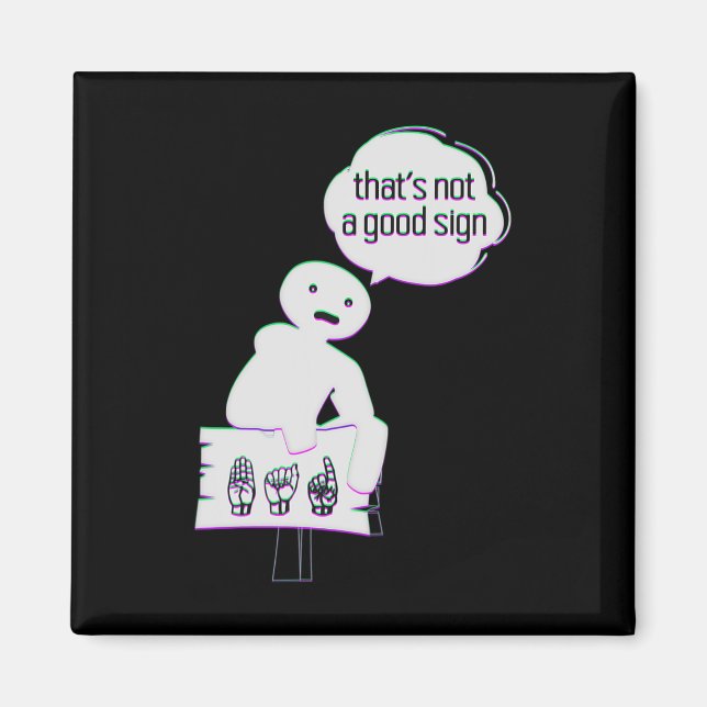 Sign Language ASL American Hand Talking Awareness  Magnet (Front)