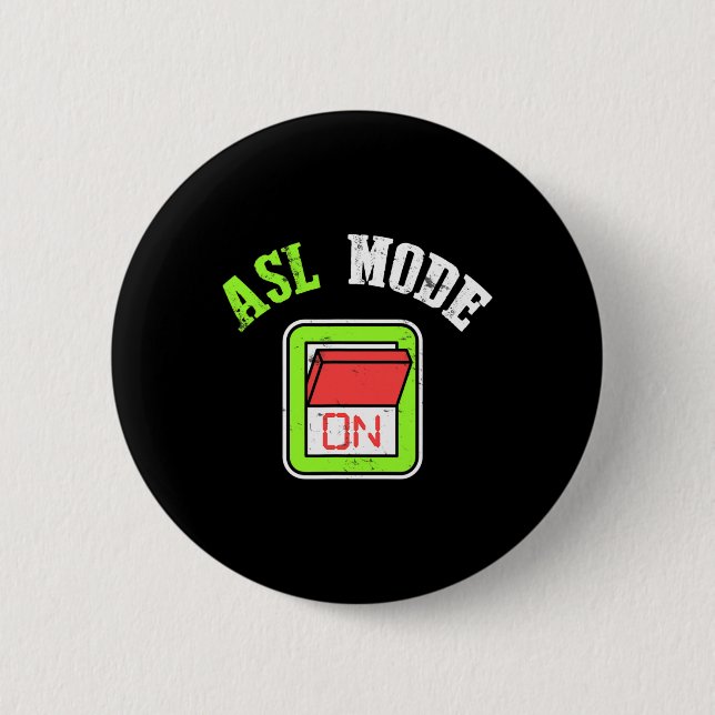 Sign Language Asl Im Deaf Awareness  2 Inch Round Button (Front)