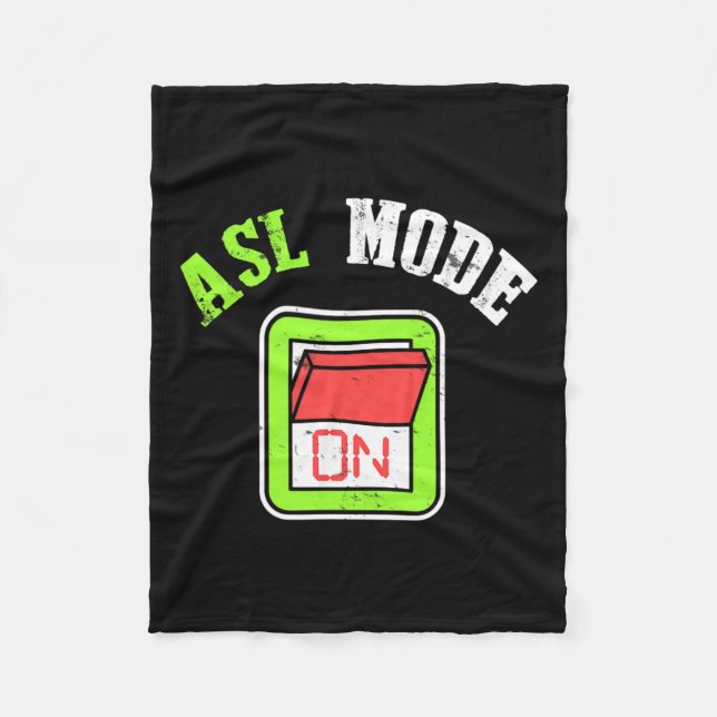 Sign Language Asl Im Deaf Awareness  Fleece Blanket (Front)