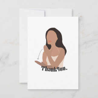 Sign Language ASL "Thank You" Thank You Card