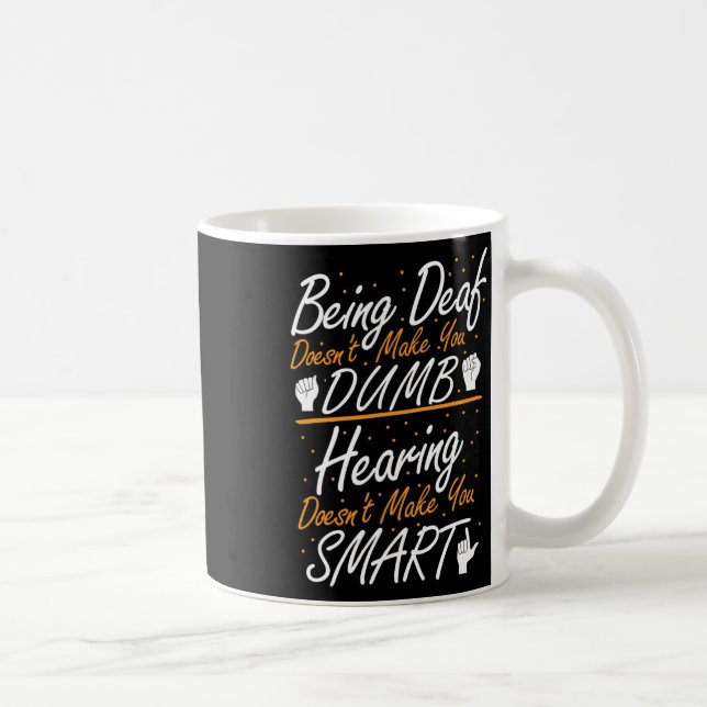 Sign Language Awareness - Asl Deaf Pride  Coffee Mug (Right)
