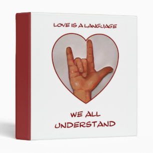 SIGN LANGUAGE BINDER: American Sign Language Binder