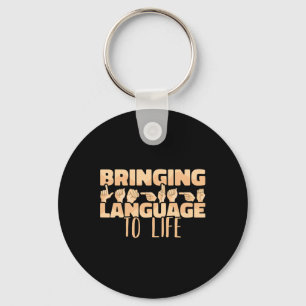 Sign Language Bringing Language To Life Asl  Keychain