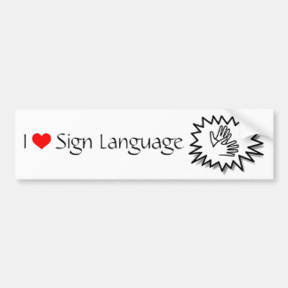Sign Language Bumper Sticker