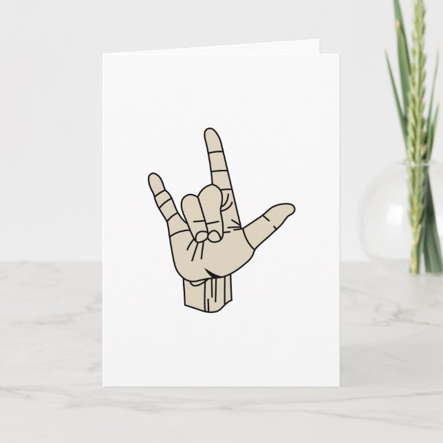 Sign Language Card (Front)