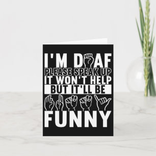 Sign Language Deaf Awareness 10 Card