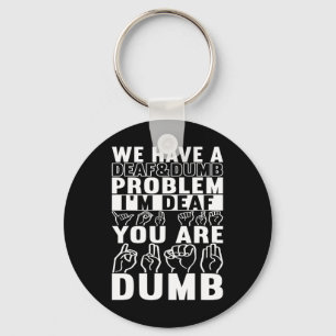 Sign Language Deaf Awareness 16 Keychain