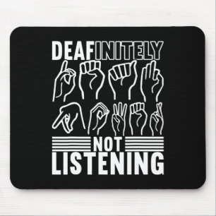 Sign Language Deaf Awareness 1 Mouse Pad