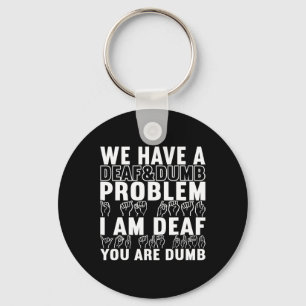 Sign Language Deaf Awareness 20 Keychain
