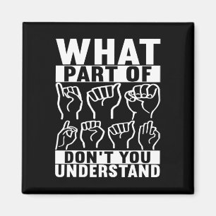 Sign Language Deaf Awareness 7  Magnet