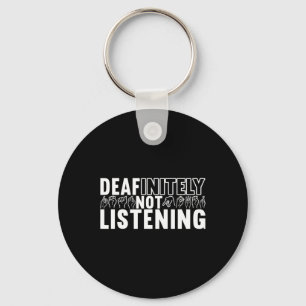 Sign Language Deaf Awareness 9 Keychain