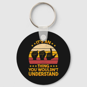 Sign Language Deaf Awareness And Asl 1 Keychain