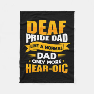 Sign Language Deaf Awareness Asl And Deaf Pride Da Fleece Blanket