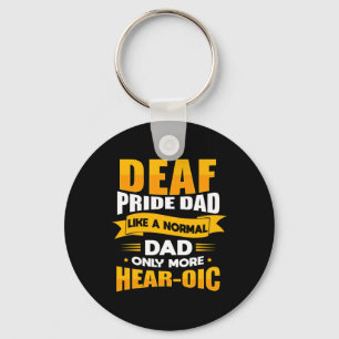 Sign Language Deaf Awareness Asl And Deaf Pride Da Keychain