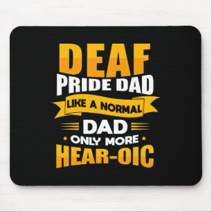 Sign Language Deaf Awareness Asl And Deaf Pride Da Mouse Pad