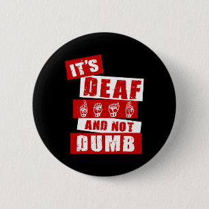 Sign Language Deaf Awareness Hand Talk ASL Lenguaj 2 Inch Round Button