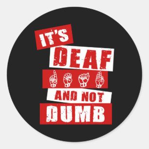 Sign Language Deaf Awareness Hand Talk ASL Lenguaj Classic Round Sticker