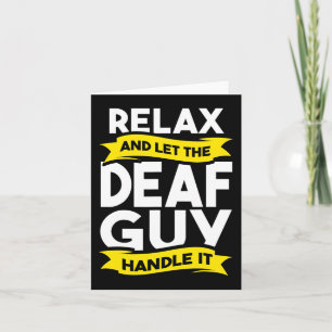 Sign Language Deaf Awareness Hearing Loss and ASL Card