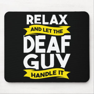 Sign Language Deaf Awareness Hearing Loss And Asl Mouse Pad
