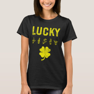 Sign Language Deaf Awareness St Patricks Day Irish T-Shirt