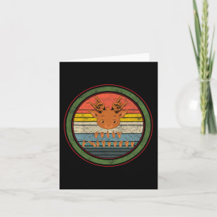 Sign Language Deaf Christmas Reindeer Deaf ASL awa Card