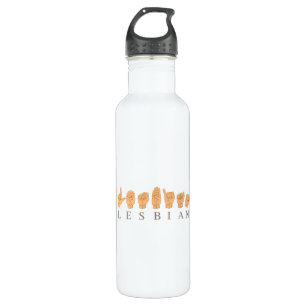 SIGN LANGUAGE FOR LESBIAN 710 ML WATER BOTTLE