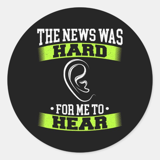 Sign Language Hand Interpreter Asl Deaf Awareness  Classic Round Sticker (Front)