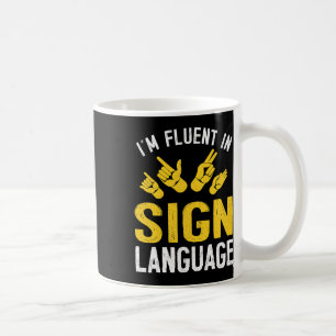Sign Language Hand Interpreter Asl Deaf Awareness Coffee Mug