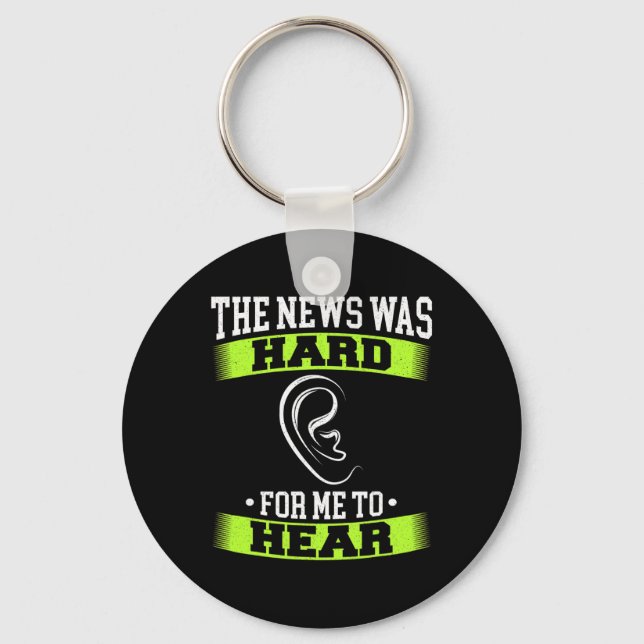 Sign Language Hand Interpreter Asl Deaf Awareness  Keychain (Front)