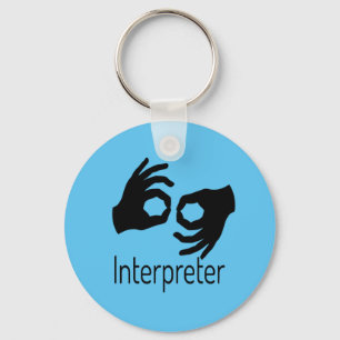 Sign Language Interpreter Keychain