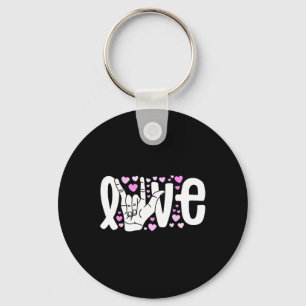 Sign Language  Love ASL  Be Kind Deaf Awareness  Keychain