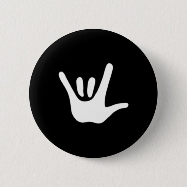Sign Language Love Asl Deaf Awareness  2 Inch Round Button (Front)