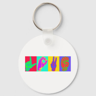 Sign Language LOVE Keychain