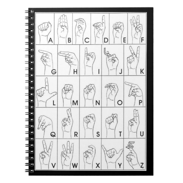 SIGN LANGUAGE NOTEBOOK (Front)