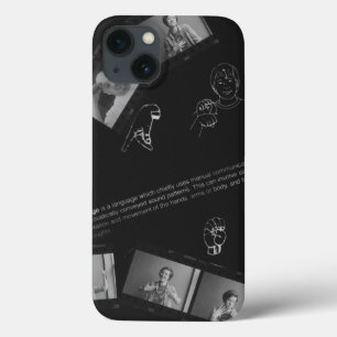 Sign Language Photogram iPhone 13 Case