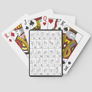 SIGN LANGUAGE   PLAYING CARDS