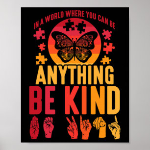 Sign Language Puzzle Deaf Butterfly 