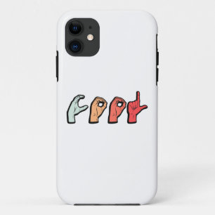 Sign Language Word ASL - Deaf Culture iPhone 11 Case