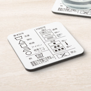 Sign of laundry indication beverage coaster