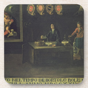 Sign of the Venetian Pharmacists' Guild, 1729 (pan Coaster