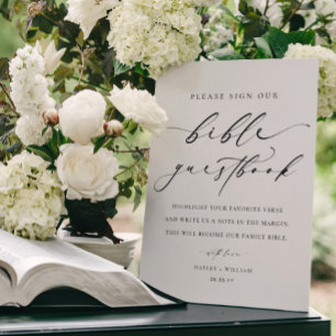 Sign Our Bible Wedding Guestbook