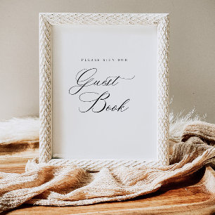 Sign our Guest Book Reception Table Sign Poster